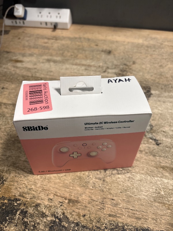 Photo 1 of 8Bitdo Ultimate 2C Hall Effect Joysticks and Hall Triggers Wireless Controller for Windows PC and Android, with Remappable L4/R4 Bumpers, Turbo function & Rumble vibration (Peach)
