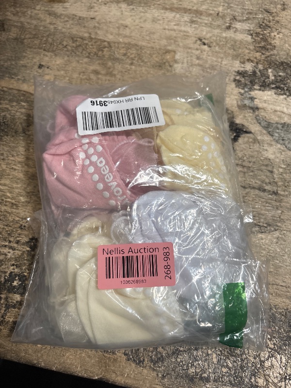 Photo 1 of Aroveea Baby Toddler Socks Grip Non Slip Boys Girls Cotton 12 Pack for 3-5T Kids Ankle Cute Socks 6M-7Years