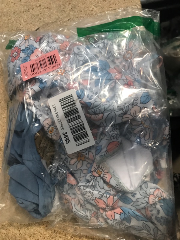 Photo 1 of Eomenie Tankini Swimsuits for Women Ruched Tummy Control Bathing Suit Two Piece Swim Tank Top with High Waisted Bottom Orange Floral XL