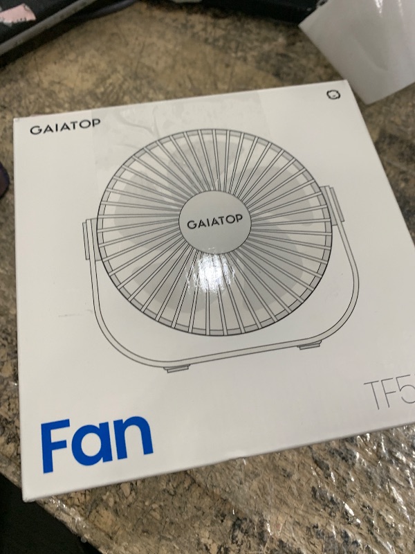 Photo 1 of Gaiatop USB Desk Fan, 3 Speeds Strong Airflow, 5.5 Inch Portable 90° Rotate Quiet Cooling, Small Personal Table Fans for Bedroom Home Office Travel Black