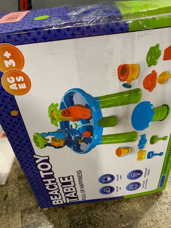 Photo 1 of BELLOCHIDDO Water Table for Toddlers - 3 in 1 Kids Play Water and Sand Activity Sensory Playset with 12 Pcs Accessories - Summer Outdoor Pool Backyard Toys - Gifts for Boys Girls 1.5+ Years Old