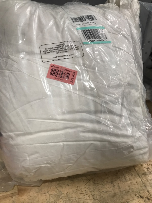 Photo 1 of APSMILE Fluffy Heavyweight Down Feather Fibers Comforter King Size, Thick Duvet Insert for Winter Climates/Cold Sleepers -Ultra Soft 100% Organic Cotton Cover, Luxury Duvet Insert(White, 106x90)