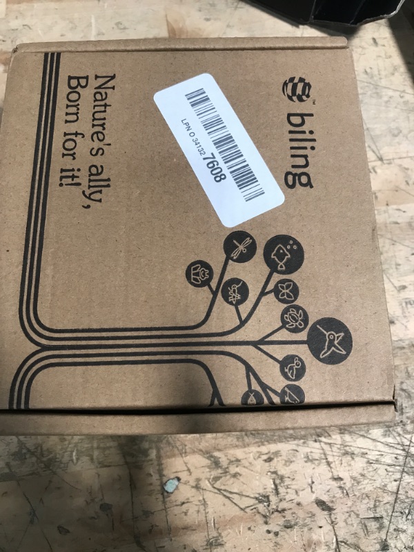 Photo 1 of Biling Solar Fountain for Bird Bath, Solar Panel Kit Outdoor Solar Water Pump with 4ft Tubing for Hummingbird Bath, Small Pond and Fish Tank