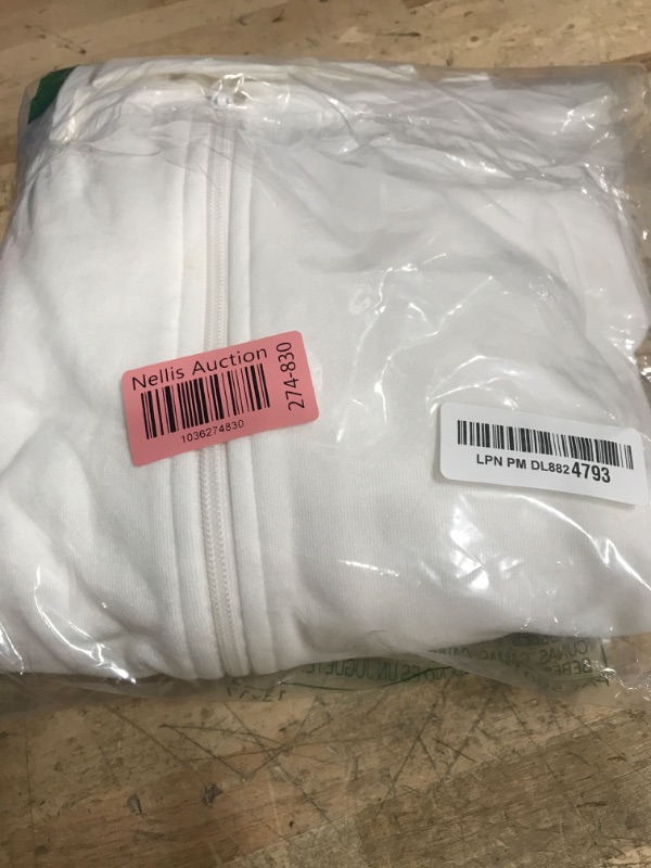 Photo 1 of Amazon Essentials Women's Fleece Full-Zip Hoodie (Available in Plus Size), Ivory, XX-Large