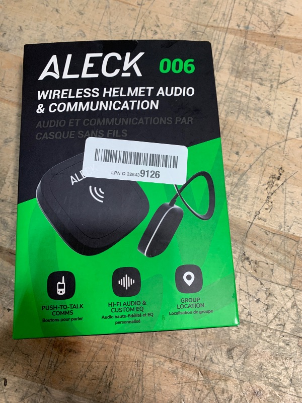 Photo 1 of Aleck 006 Universal Wireless Bluetooth Helmet Speakers Headphones for Ski and Snowboard Audio-Ready Helmets, Glove Friendly Controls, Microphone Headset for Hands-Free Calls