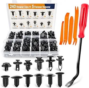 Photo 1 of LPNO336447291
GOOACC - GRC-33 240PCS Bumper Retainer Clips Car Plastic Rivets Fasteners Push Retainer Kit Most Popular Sizes Auto Push Pin Rivets Set -Door Trim Panel Fender Clips for GM Ford Toyota Honda Chrysler
