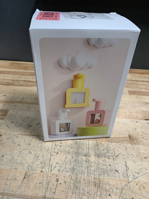 Photo 1 of AMYESE Cute Automatic Soap Dispenser - Kids Touchless Pink Hand Soap Dispenser,Wall Mount Waterproof USB Rechargeable, 13.5oz/ 400ml for Bathroom Countertop, Kitchen, Office, Hotel, Preschool Children