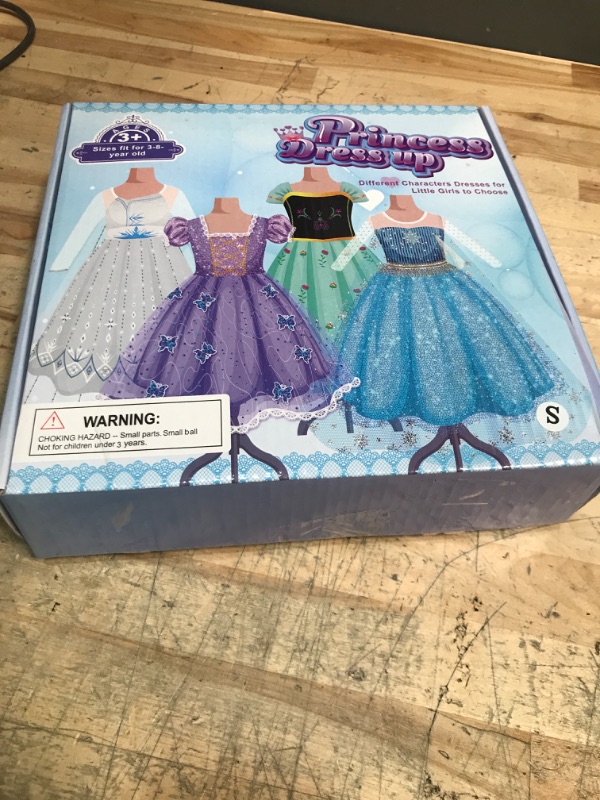Photo 1 of Meland Princess Dresses for Girls - Princess Costume with Long Cape for Girls Age 3-10 Year Old for Birthday Halloween Party