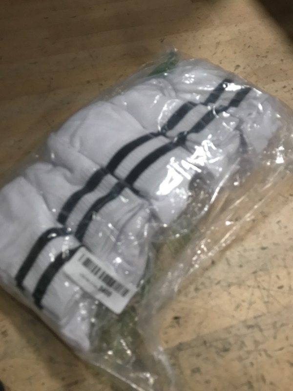 Photo 1 of 10 Pairs Kids Soccer Socks Stretchy Knee High Tube Socks Colorful Football Athletic Team Socks for Boys Girls (9-12 Years Old(White))