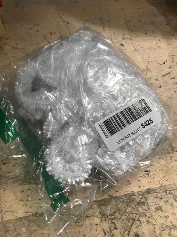 Photo 1 of 100 PCS Clear Disposable Plastic Shower Caps Large Elastic Thick Bath Cap For Women Spa,Home Use,Hotel and Hair Salon,Pack of 100 Individually Wrapped

