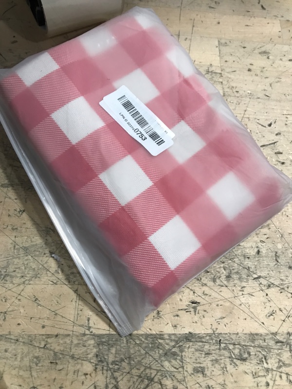 Photo 1 of AHAHM Red and White Buffalo Check Plaid Throw Pillow Cover Farmhouse Decorative Throw Pillow Case Indoor Outdoor Cushion Cover Pillowcase for Sofa 20 x 20 Inch Set of 2