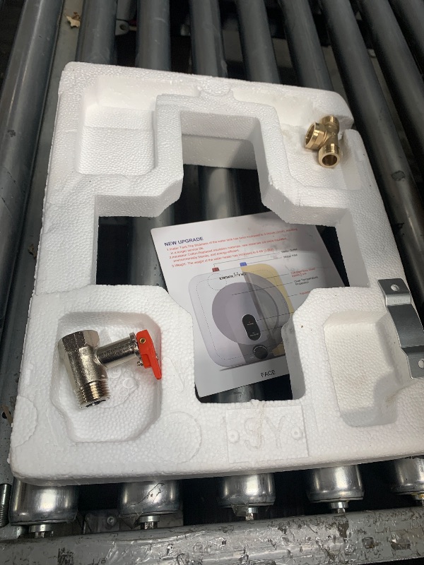 Photo 1 of 110V-120V 1440-1500W Small Under Sink Tank 2.5 Gallon Water Heater Hot Storage,Mini Instant Electric RV TR Trailer Kitchen Compact,Food Truck 2 PCs 16” Long 1/2”FIP Stainless Steel Hose (BI-2.5)