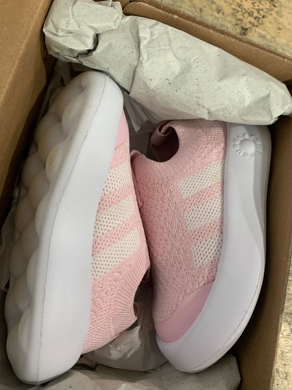 Photo 1 of adidas Kids Bubblecomfy Sneaker, Clear Pink/White/Clear Pink, 7 Wide US Unisex Toddler