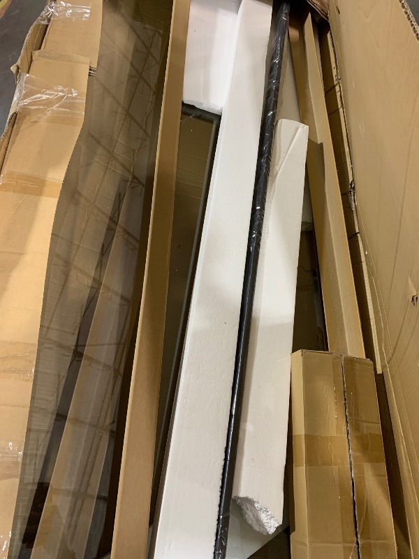 Photo 1 of (used) (unknown if complete) DreamLine Mirage-X 48 - 50 inch W x 71 inch H Frameless Sliding Shower Door in Brushed Nickel; Left Wall Installation

