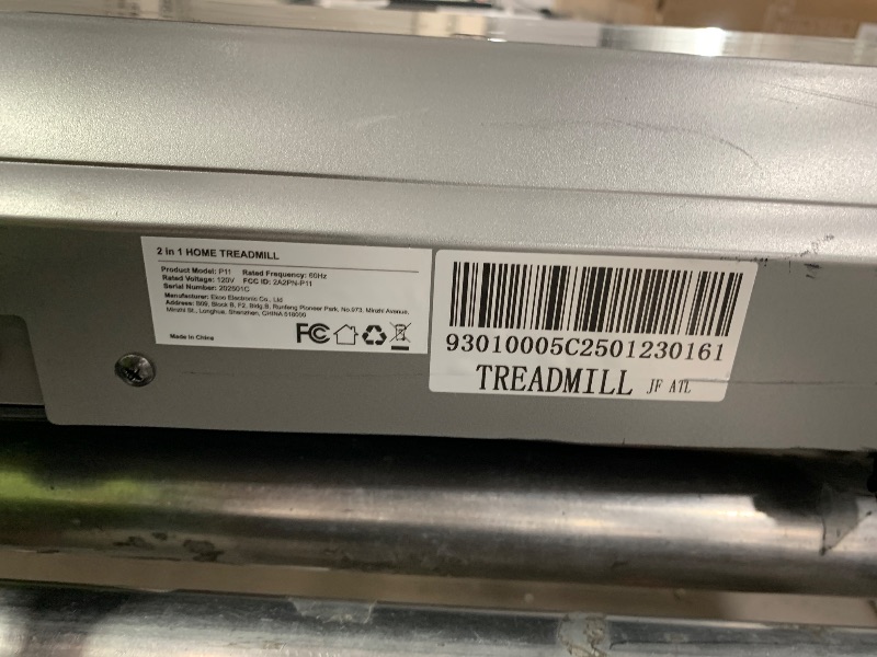 Photo 1 of ***PARTS ONLY**MISSING POWERCORD**Acezoe Walking Pad Under Desk Treadmill with Incline, 2 in 1 Foldable Treadmills for Home Small Office, 300 lbs Capacity, Portable Compact Walking Treadmill with Remote Control, LED Display and Apps