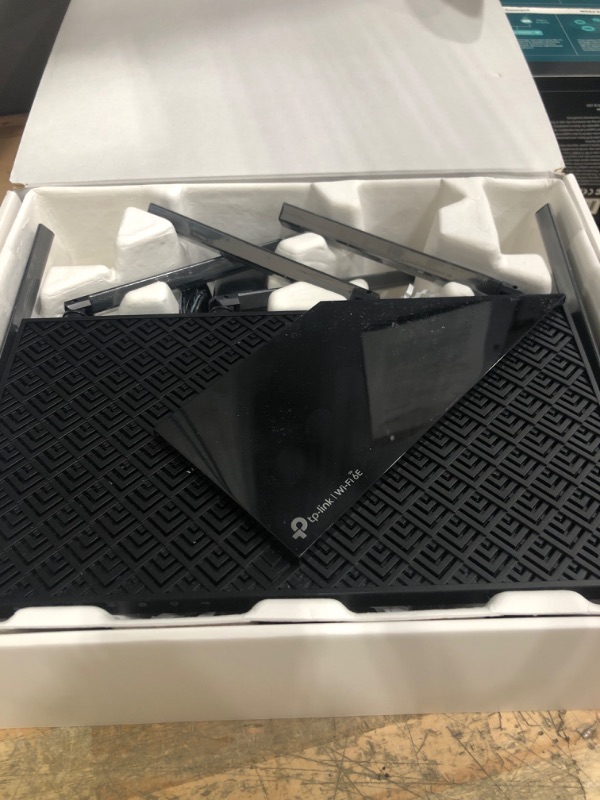 Photo 1 of TP-Link AXE5400 Tri-Band WiFi 6E Router (Archer AXE75)- Gigabit Wireless Internet Router, ax Router for Gaming, VPN Router, OneMesh, WPA3, Black