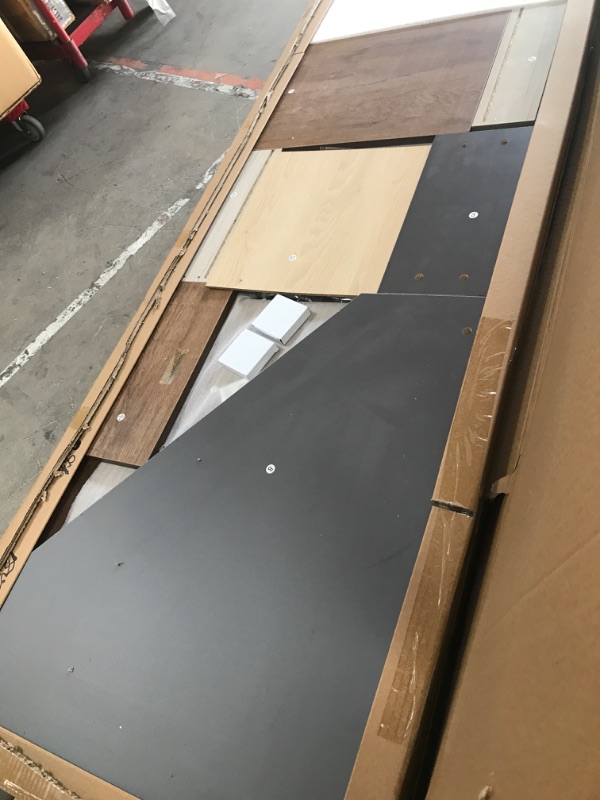 Photo 1 of **PRE OPENED, APPEARS UNUSED, UNKNOWN IF MISSING PARTS**
Modern Reception Desk,L-Shaped Large Wooden Commercial Receptionists Desk,Reception Desk with Counter,Lockable Drawers,Door Cabinet and Front Desk Reception Counter (C, Right_110*24 * 41IN)