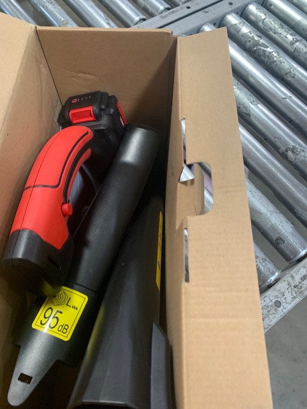 Photo 1 of ***MISSING CHARGER*** MZK Cordless Leaf Blower,20V Battery Powered Leaf Blower for Lawn Care, Electric Lightweight Mini Hand Blower(Battery & Charger Included)