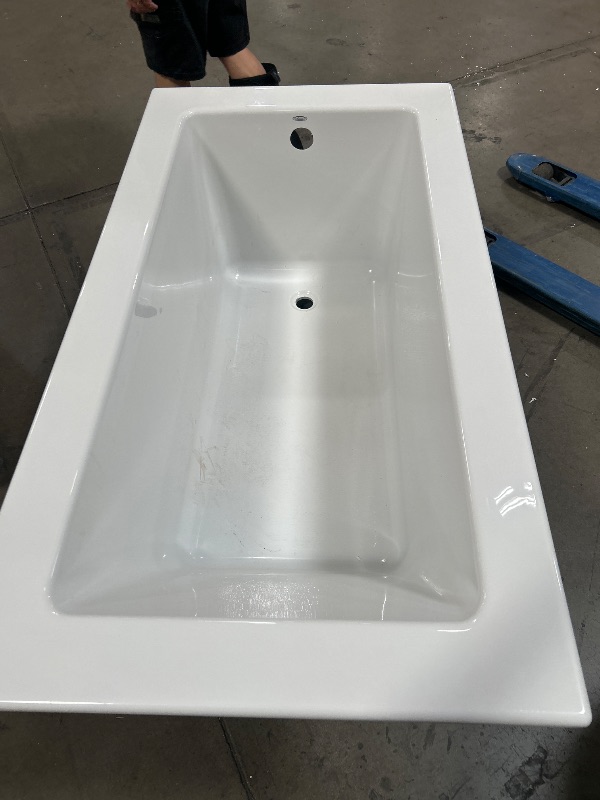 Photo 1 of American Standard 2932002-D0.020 Studio Zero-Edge Drop-in Bathing Pool Bathtub 60 in. x 32 in. White