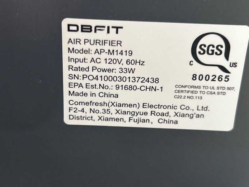 Photo 1 of Air Purifiers for Home Large Room Up to 2390 ft² with PM 2.5 Display Air Quality Sensor, DBFIT H13 HEPA Air Purifier with Washable Filter, Auto Mode, Air Cleaner for Smoke Dust Pollen Pets Hair Odor