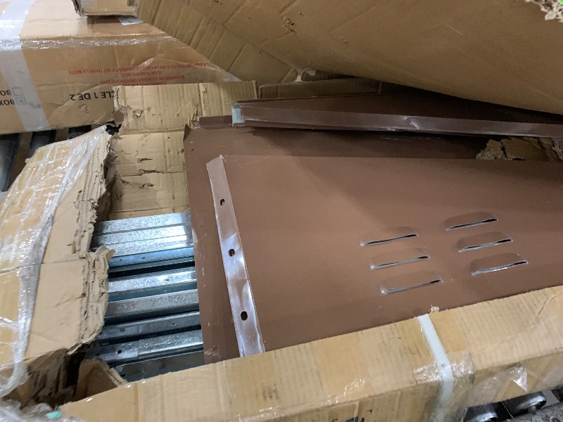 Photo 1 of ***FINAL SALE ONLY BOX 1 OF 2 PARTS ONLY ITEM*** Garvee 12 x 10 FT Outdoor Storage Shed, Large Storage Shed with Updated Frame Structure, Lockable Door and Air Vent, Metal Garden Utility Tool Shed for Patio Garden Lawn Backyard, Brown