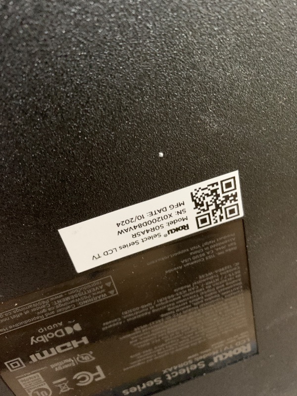 Photo 1 of *******************SCREEN BROKEN, NON-FUCNTIONAL***************

Roku Smart TV – 50-Inch Select Series 4K HDR RokuTV with Roku Enhanced Voice Remote, Brilliant 4K Picture, Automatic Brightness, & Seamless Streaming – Live Local News, Sports, Family Entert