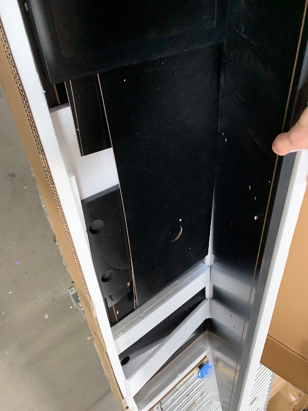 Photo 1 of **********************THIS IS ONLY CARTON 1 OUT OF 2*****************

Merax 70.9'' Modern TV Stand for TVs Up to 75'', Entertainment Center Media Console Cabinet with 2 Cabinets, 2 Drawers and Symmetrical Arched Doors for Living Room, Black