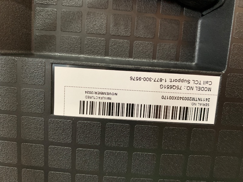 Photo 1 of ***************SCREEN DAMAGED, NON-FUNCTIONAL/MISSING REMOTE****************

TCL 75-Inch Q65 QLED 4K UHD Smart TV with Google TV (75Q651G, 2024 Model) Dolby Vision, Dolby Atmos, HDR Pro+, Game Accelerator Enhanced Gaming, Voice Remote, Works with Alexa, 
