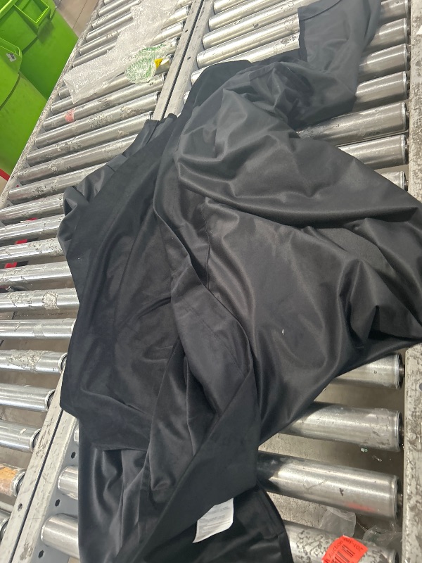 Photo 1 of 100% polyester black fabric table cover. Unknown dimensions. 2 pack. 