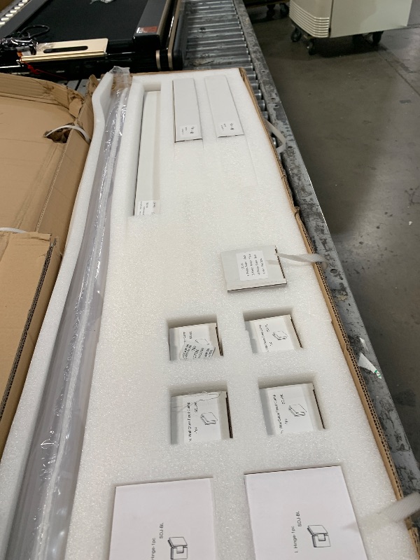 Photo 1 of Fine Fixtures Shower Enclosure Neo Angle Frameless Tempered Glass 32" W X 74" H Black Finish