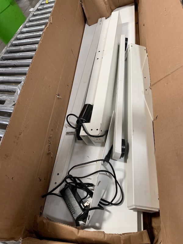 Photo 1 of *** PARTS ONLY *** (used)(missing pieces) Sweetcrispy Electric Standing Desk, 48 x 24in Adjustable Height Electric Stand up Desk Standing Computer Desk Home Office 
