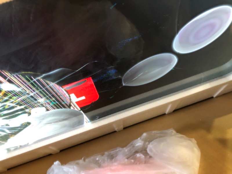 Photo 1 of **BROKEN SCREEN**TCL 43-Inch Q65 QLED 4K UHD Smart TV with Google TV (43Q651G, 2024 Model) Dolby Vision, Dolby Atmos, HDR Pro+, Game Accelerator Enhanced Gaming, Voice Remote, Works with Alexa, Streaming Television
