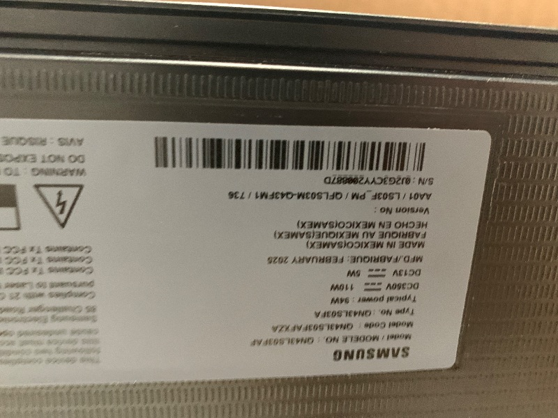 Photo 1 of (2022 VERSION OLD) (MINOR BLEEDING ON BOTTOM OF LED SCREEN) SAMSUNG 43-Inch Class The Frame LS03F 4K QLED Smart TV (2025 Model) Modern Frame Design, NQ4 AI Gen2 Processor, Art Mode, Artful Picture Quality, Samsung Vision AI, Alexa Built-in
