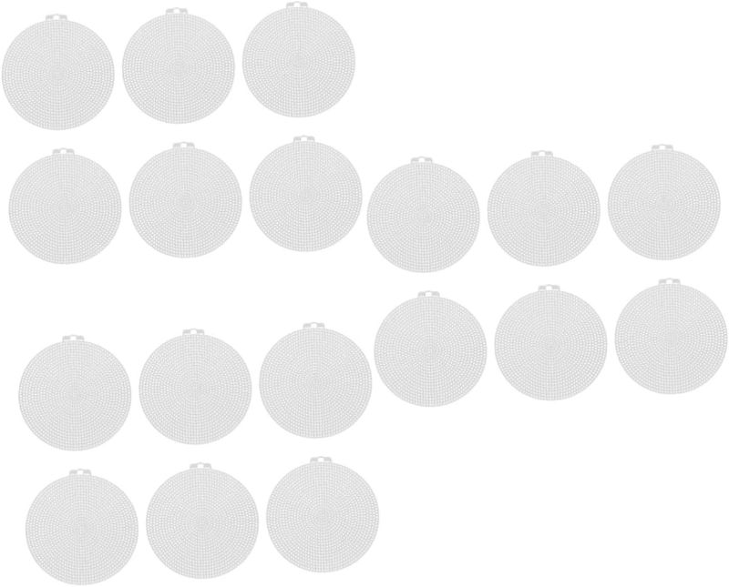 Photo 1 of 
Tofficu Sets White Mesh Embroidery Sheet DIY Plastic Mesh Sheets Round Canvas for Boys and Girls Adults Pcs