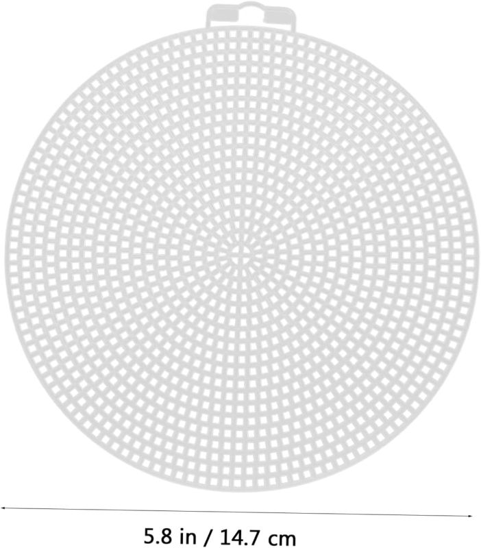 Photo 1 of 
Tofficu Sets White Mesh Embroidery Sheet DIY Plastic Mesh Sheets Round Canvas for Boys and Girls Adults Pcs