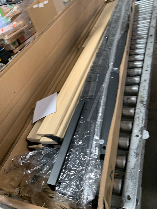 Photo 1 of ***PARTS ONLY***ZINUS Mia Metal Platform Bed Frame with Headboard, Wood Slat Support, No Box Spring Needed, Easy Assembly, King, Black