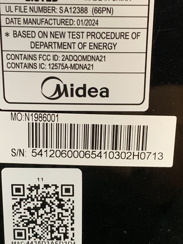 Photo 1 of **SEE NOTES** Midea Duo 14,000 BTU (12,000 BTU SACC) High Efficiency Inverter, Portable Air Conditioner