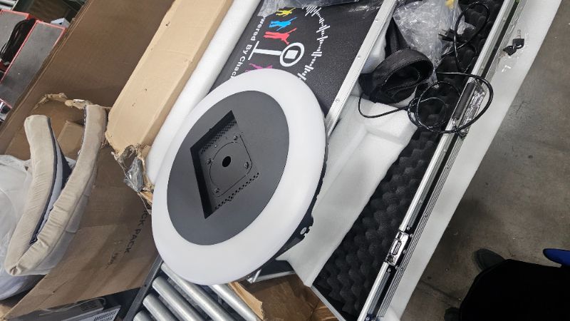 Photo 1 of HARZHI Portable Photo Booth Compatible with Any Ipad, for Ipad Photo Booth Shell Stand Stand Provide Chacktok Photo Booth Software for Party and Wedding, Free Custom Logo, Flight Case