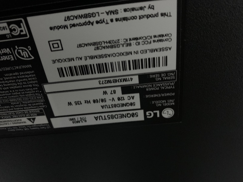Photo 1 of LG 50-Inch Class QNED85T Series LED Smart TV 4K Processor Flat Screen with Magic Remote AI-Powered with Alexa Built-in (50QNED85TUA, 2024)