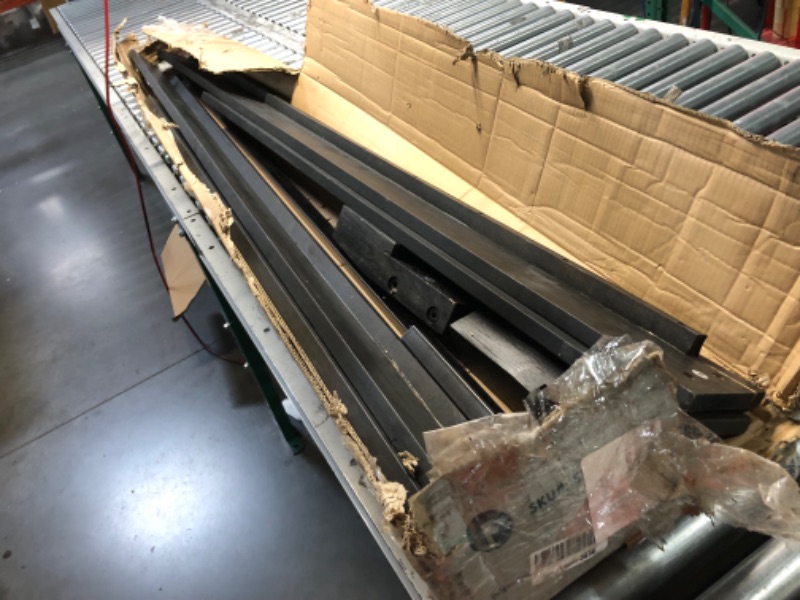 Photo 1 of ***PARTS ONLY ITEM/MISSING LEGS*** Mellow Naturalista Grand 12 Inch Solid Wood Platform Bed with Wooden Slats, Easy Assembly, Full, Black