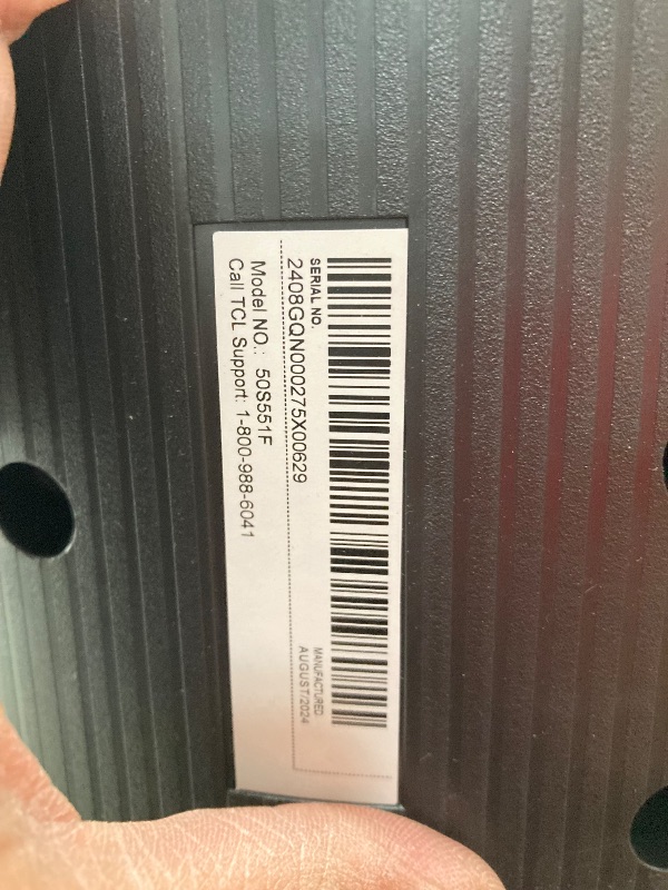 Photo 1 of **SMASHED SCREEN FINAL SALE**TCL 50-Inch Class S5 UHD 4K LED Smart TV with Fire TV (50S551F, 2024 Model), Dolby Vision, HDR PRO+, Dolby Atmos, Alexa Built-in with Voice Remote, Apple AirPlay 2 Compatibility, Streaming Television