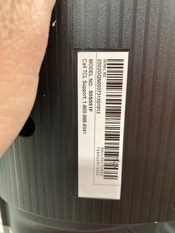 Photo 1 of **SMASHED SCREEN FINAL SALE**TCL 50-Inch Class S5 UHD 4K LED Smart TV with Fire TV (50S551F, 2024 Model), Dolby Vision, HDR PRO+, Dolby Atmos, Alexa Built-in with Voice Remote, Apple AirPlay 2 Compatibility, Streaming Television