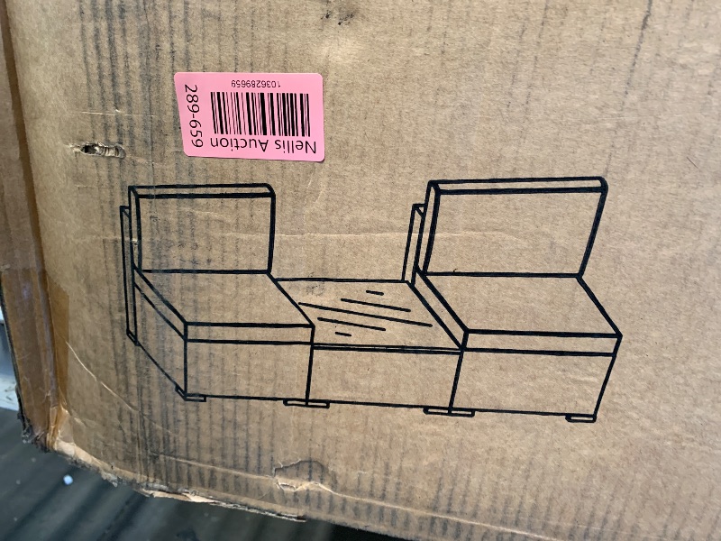 Photo 1 of **************PARTIAL SET- THIS IS ONLY THE TABLE AND TWO END SEATS********************

Shintenchi 7 Pieces Outdoor Patio Sectional Sofa Couch, Silver Gray PE Wicker Furniture Conversation Sets with Washable Cushions & Glass Coffee Table for Garden, Pool