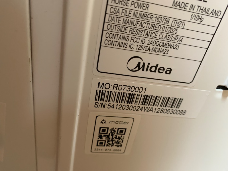 Photo 1 of Midea 14,000 BTU Smart Inverter Window Air Conditioner with APP, Alexa Control, 115V AC Unit Cools up to 700 Sq. Ft, Quiet Operation, Energy Saving, Remote & Easy Installation Kit, White