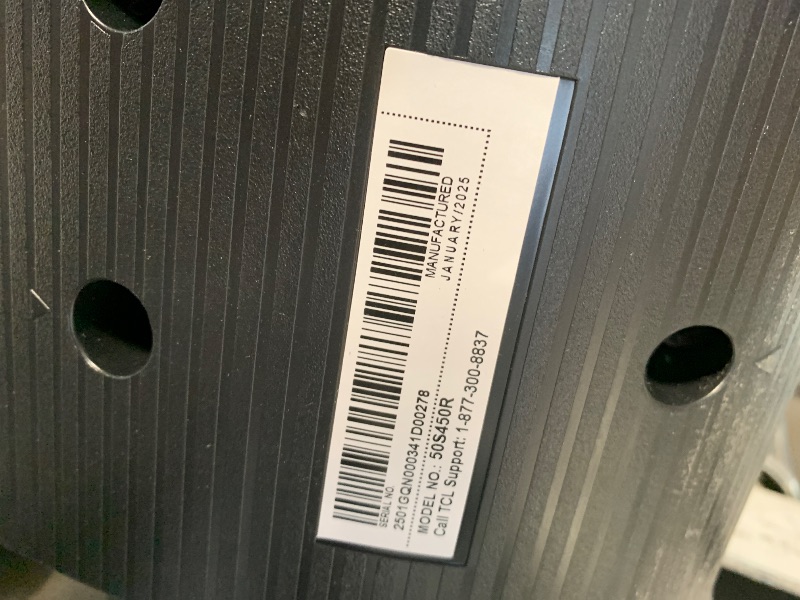 Photo 1 of **************HEAVILY DAMAGED, NON-FUNCTIONAL, FINAL SALE*****************

TCL 50-Inch Class S4 4K LED Smart TV with Roku TV (50S450R, 2023 - Model), Dolby Vision, HDR, Dolby Atmos, Works with Alexa, Google Assistant and Apple HomeKit Compatibility, Stre