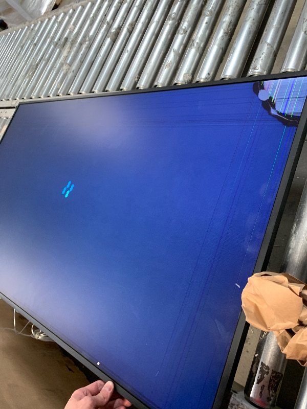 Photo 1 of ***************DAMAGED- ONE CORNER DEAD AND HAS MULTIPLE LINES GOING BOTH VERTICALLY AND HORIZONTALLY****

SAMSUNG 55-Inch Class QLED 4K LS03D The Frame Series Quantum HDR Smart TV w/Dolby Atmos, Art Mode, Anti-Reflection, Customizable Frame, Slim Fit Wal