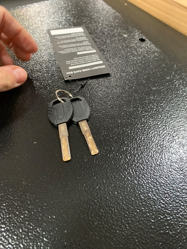 Photo 1 of (PARTS/SCRAP) (ITEM IS DENTED/DAMAGED) 4.3 Cub Large Fireproof Safe for Home Use, Digital Home Safes Water and Fireproof with Spare Keys and Alarm System, Anti-Theft Fire Proof Safe Box for Home Office