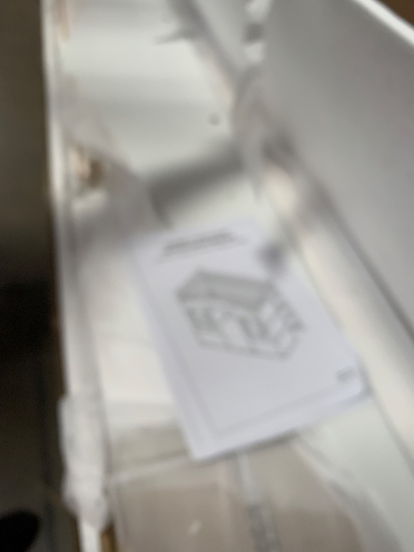Photo 1 of ***************PARTIAL ITEM, THIS IS ONLY BOX 1 OUT OF 2***************

Merax Twin Size Wood Loft Bed, House Bed Frame with Ladder and Safety Guardrails for Kids, No Box Spring Needed, White