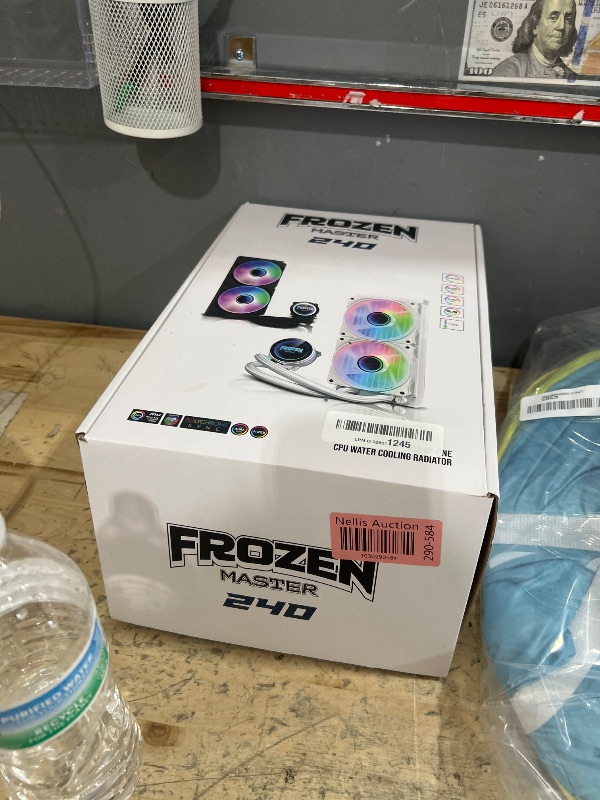 Photo 1 of 240mm AIO ARGB CPU Liquid Cooler, 2×120mm PWM Fans, Black CPU Water Cooler for AMD/AM5/AM4, Intel LGA 1700/1150/1151/2011, Gaming