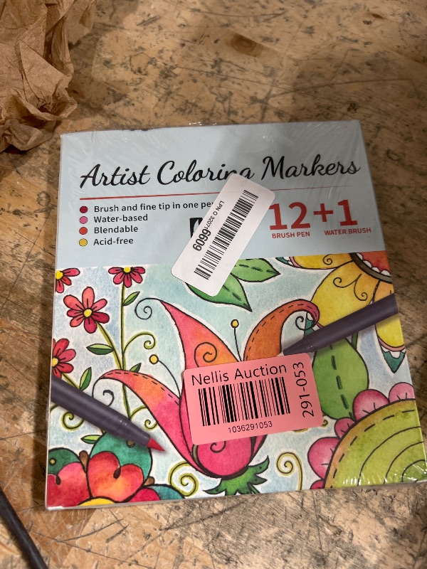 Photo 1 of 12 Colors Blendable Watercolor Markers Pens 2025 Upgrade Water Paint Set Double Tip Paint Pens with 1 Water Brush Pen Water Based Coloring Pens Drawing Markers Set with Brush Tip for Artists&Beginners